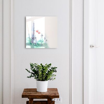 Schlüsselbox zur Wandmontage Motiv Pariser Landschaft