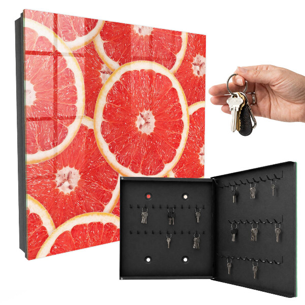 Schlüsselkasten mit Motiv Grapefruitscheiben