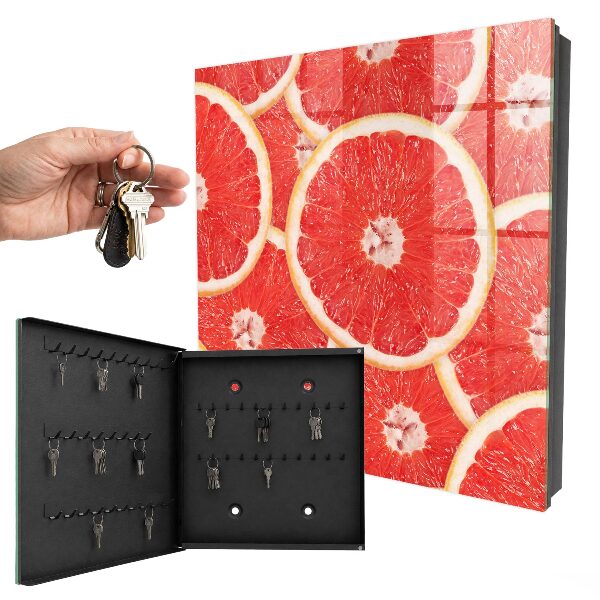 Schlüsselkasten mit Motiv Grapefruitscheiben