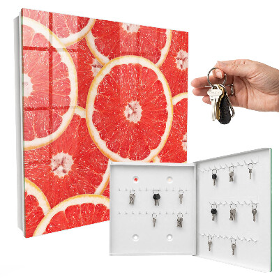 Schlüsselkasten mit Motiv Grapefruitscheiben
