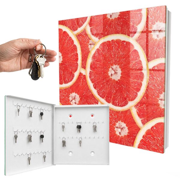 Schlüsselkasten mit Motiv Grapefruitscheiben