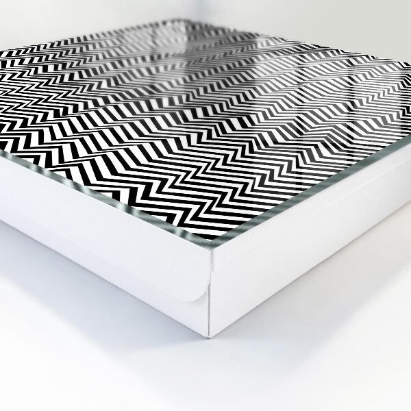 Schlüsselbox für die Wand mit dynamischem Zickzacklinien-Design