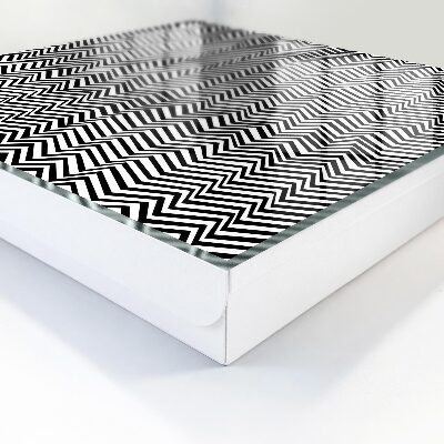 Schlüsselbox für die Wand mit dynamischem Zickzacklinien-Design