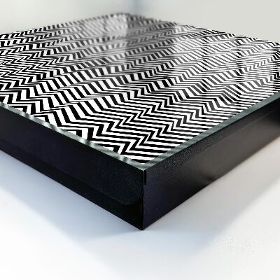 Schlüsselbox für die Wand mit dynamischem Zickzacklinien-Design