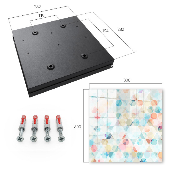 Schlüsselbox mit geometrischem Muster