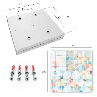 Schlüsselbox mit geometrischem Muster