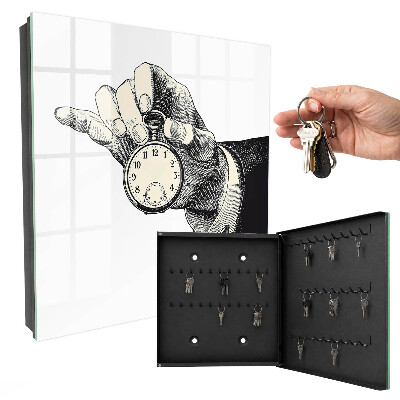 Schlüsselbox zur Wandmontage ausführung als Taschenuhr