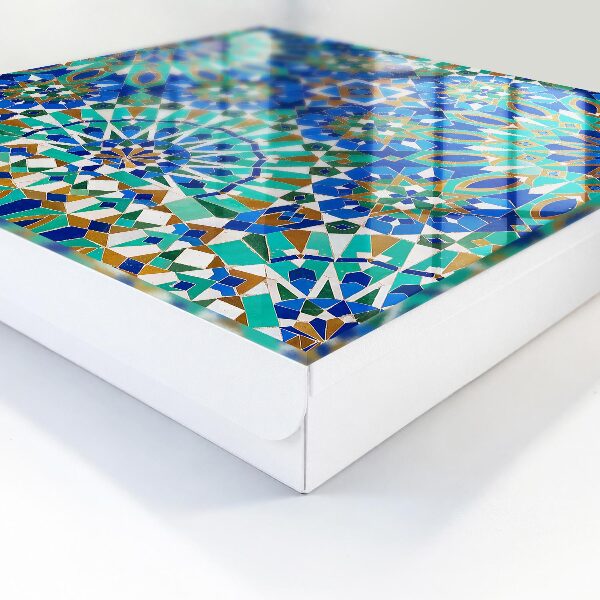 Schlüsselbox mit geometrischem Mosaikmuster