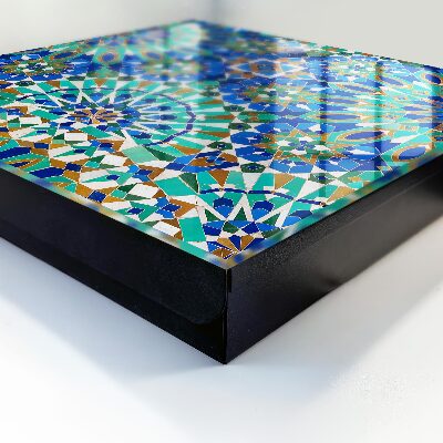 Schlüsselbox mit geometrischem Mosaikmuster