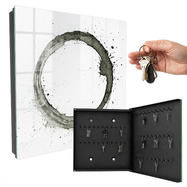 Schlüsselbox mit Zen-Kreis Motiv