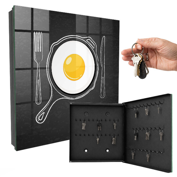 Schlüsselbox zur Wandmontage Design Spiegelei