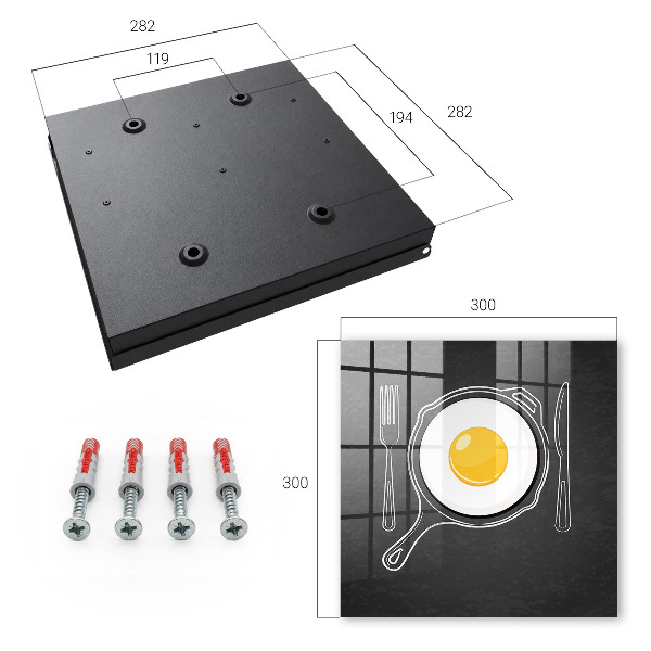 Schlüsselbox zur Wandmontage Design Spiegelei