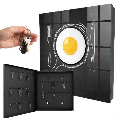 Schlüsselbox zur Wandmontage Design Spiegelei
