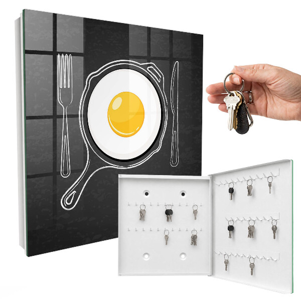 Schlüsselbox zur Wandmontage Design Spiegelei