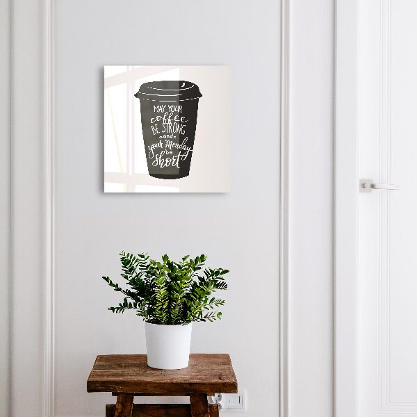 Schlüsselbox mit Motiv Kaffee und Humor