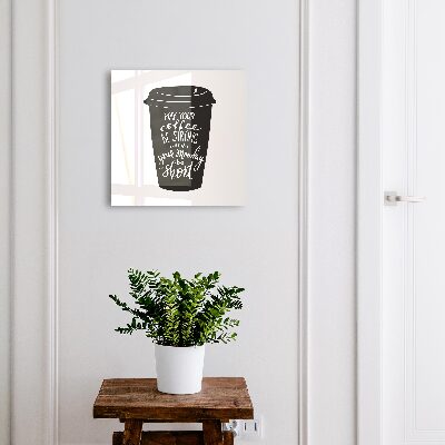 Schlüsselbox mit Motiv Kaffee und Humor