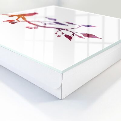 Schlüsselbox mit Motiv ein Ast mit einem Vogel