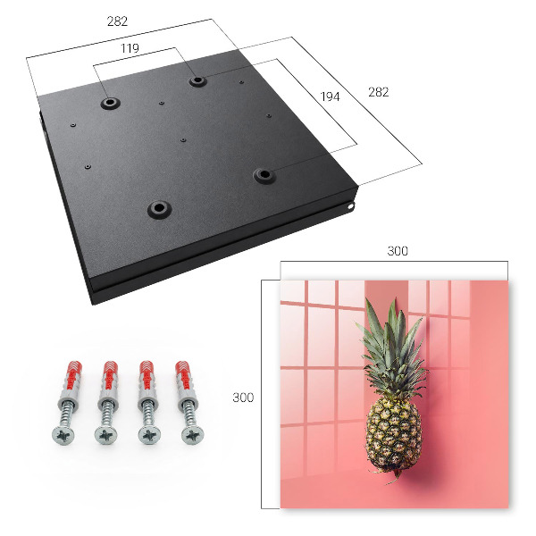 Schlüsselbox im Design Exotische Ananas