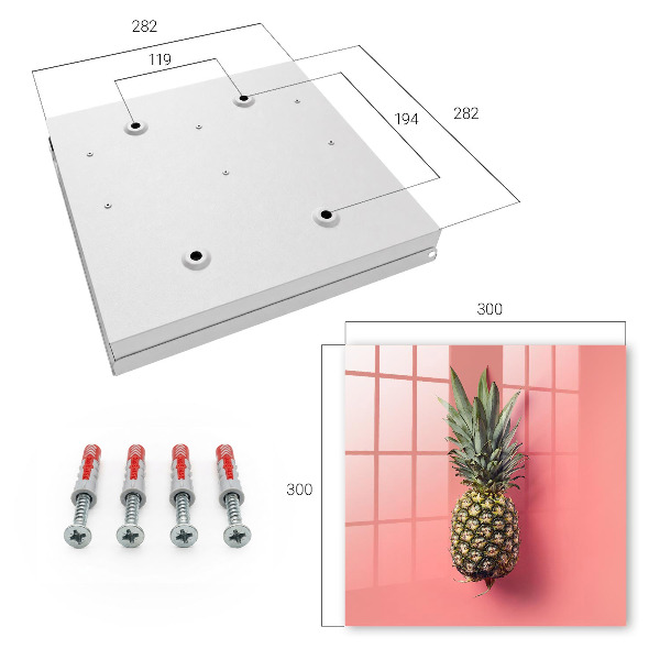 Schlüsselbox im Design Exotische Ananas