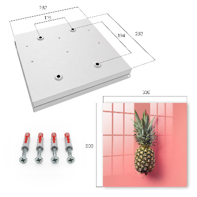 Schlüsselbox im Design Exotische Ananas