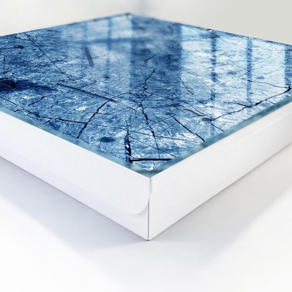 Schlüsselbox zur Wandmontage in blauer Texturoptik