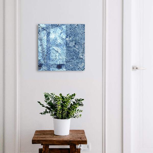 Schlüsselbox zur Wandmontage in blauer Texturoptik