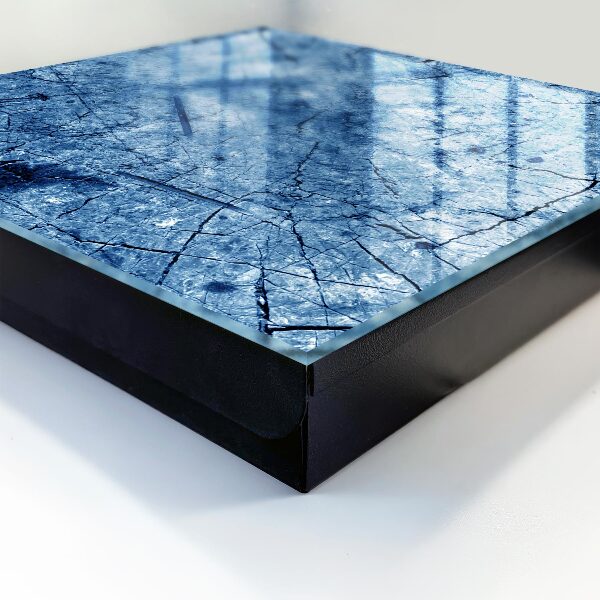 Schlüsselbox zur Wandmontage in blauer Texturoptik