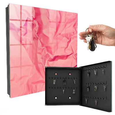 Schlüsselbox mit rosa Textur