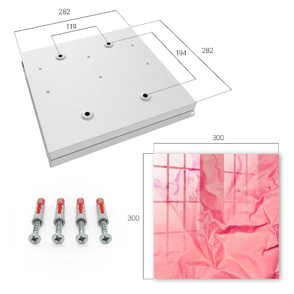 Schlüsselbox mit rosa Textur