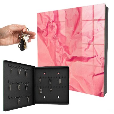 Schlüsselbox mit rosa Textur