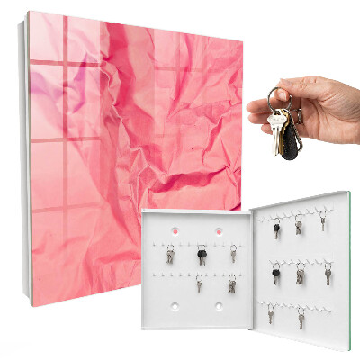 Schlüsselbox mit rosa Textur