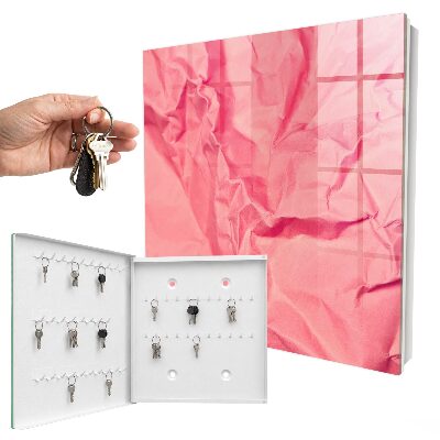 Schlüsselbox mit rosa Textur