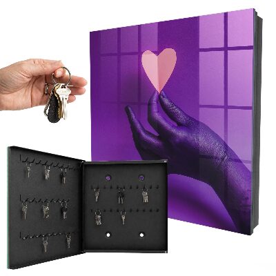 Schlüsselkasten im Design Lila Liebe