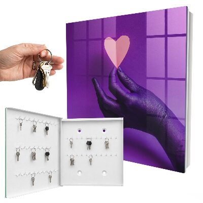 Schlüsselkasten im Design Lila Liebe
