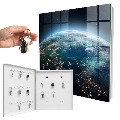 Schlüsselbox zur Wandmontage Motiv Nacht Erde