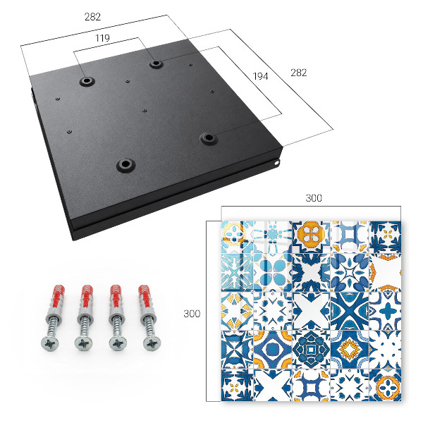 Schlüsselbox mit geometrischem Muster