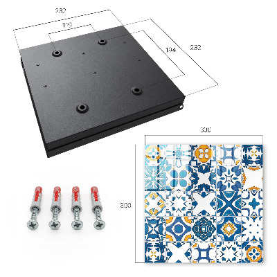 Schlüsselbox mit geometrischem Muster