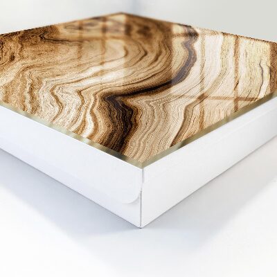 Schlüsselbox für die Wand aus Holzwellen