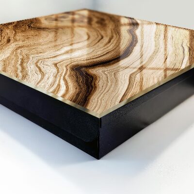 Schlüsselbox für die Wand aus Holzwellen