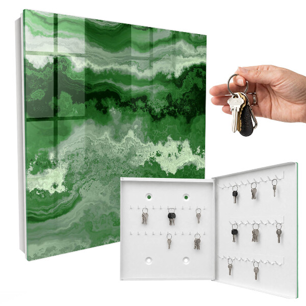 Schlüsselbox für die Wand in grüner Struktur