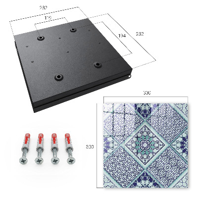 Schlüsselkasten mit geometrischem Muster