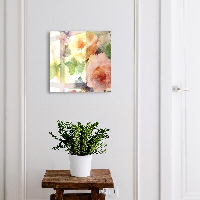 Schlüsselbox mit Blumenmotiv