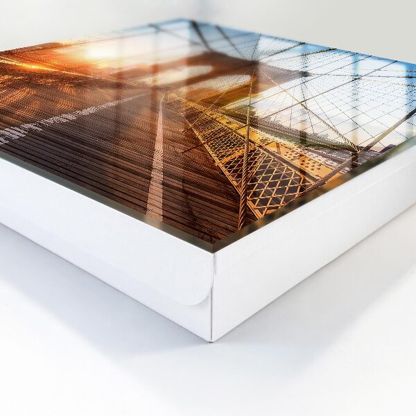 Schlüsselbox für die Wand Motiv Die untergehende Sonne