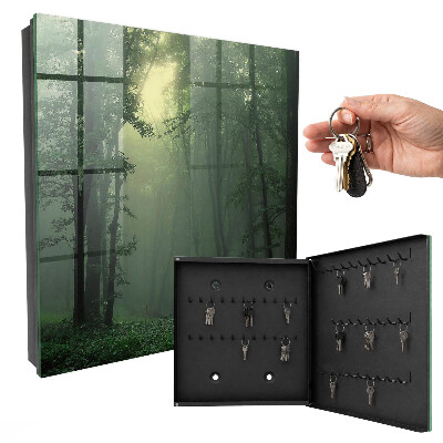 Schlüsselbox zur Wandmontage im Design Waldnebel