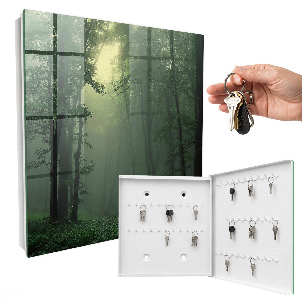 Schlüsselbox zur Wandmontage im Design Waldnebel