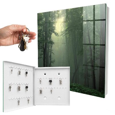 Schlüsselbox zur Wandmontage im Design Waldnebel