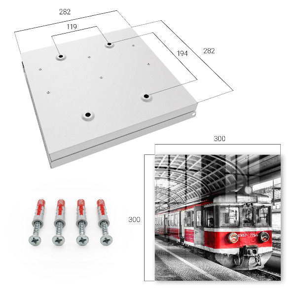 Schlüsselbox in Ausführung Eisenbahnsymmetrie