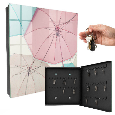 Schlüsselbox in pastellfarbenem Design