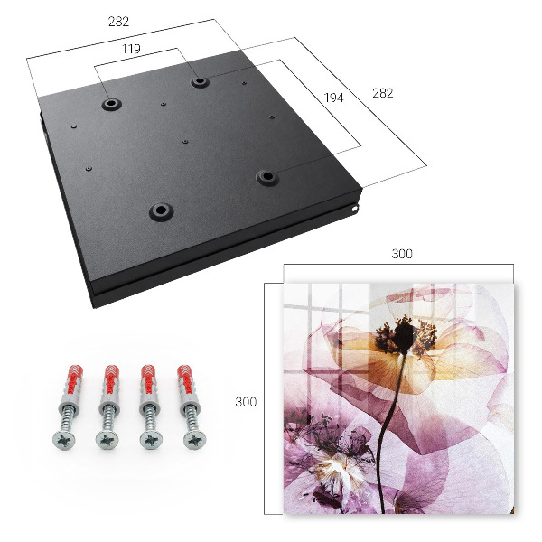 Schlüsselbox für die Wand im Design florale Eleganz