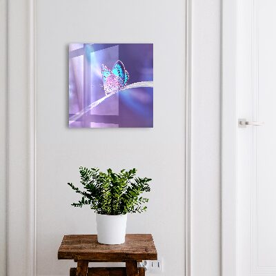Schlüsselbox mit buntem Schmetterlingsmotiv